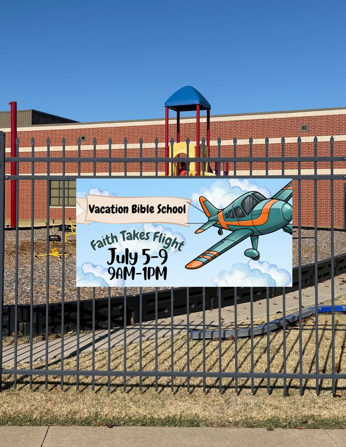 Plane Outdoor Banner