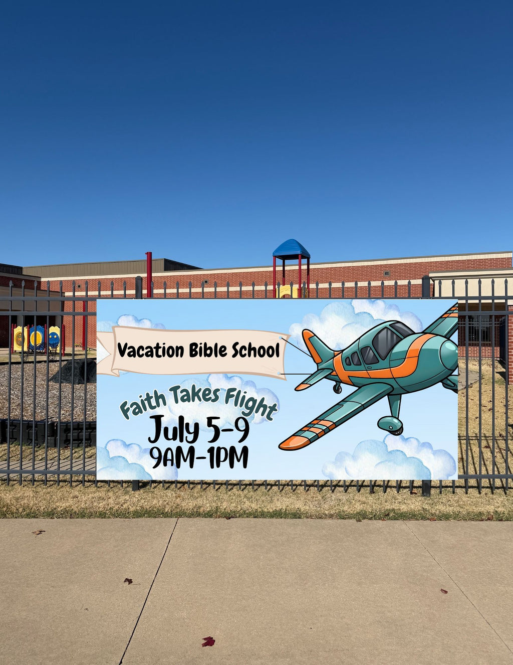 Plane Outdoor Banner