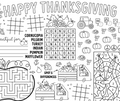 Thanksgiving Activity Page