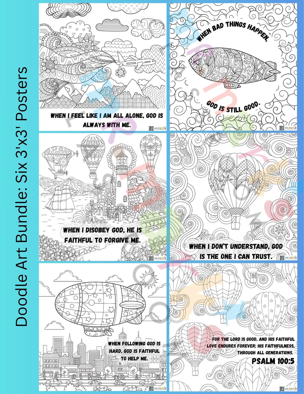 Doodle Art: Up & Away